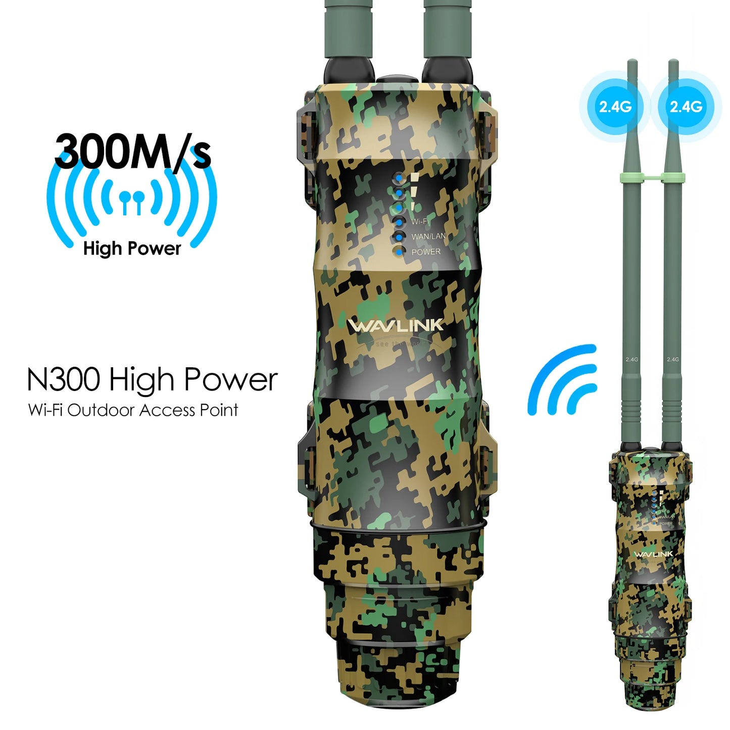Wavlink Fancy AC300 High Power WiFi Extender with POE