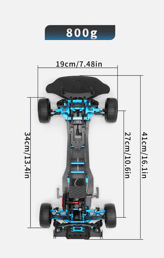 High-Speed DIY RC Drift Car 1:10 Racing Frame