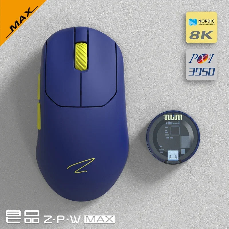 Tri-Mode 30000 DPI Optical Gaming Mouse Blue MAX