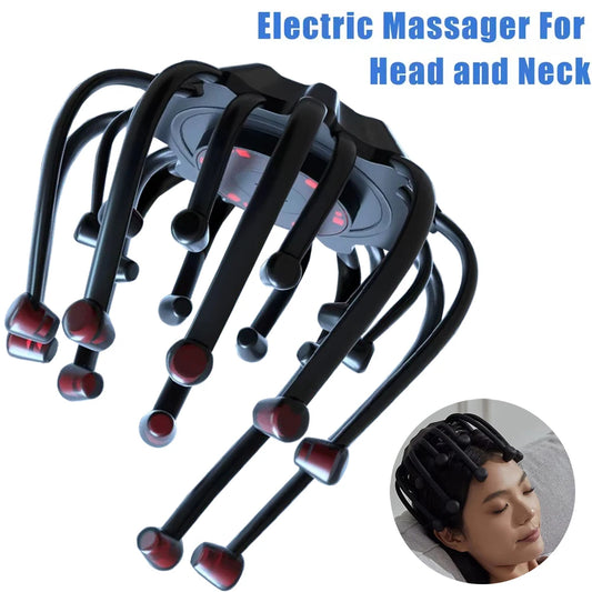 Wireless 5-Mode Electric Scalp Massager with Red Light