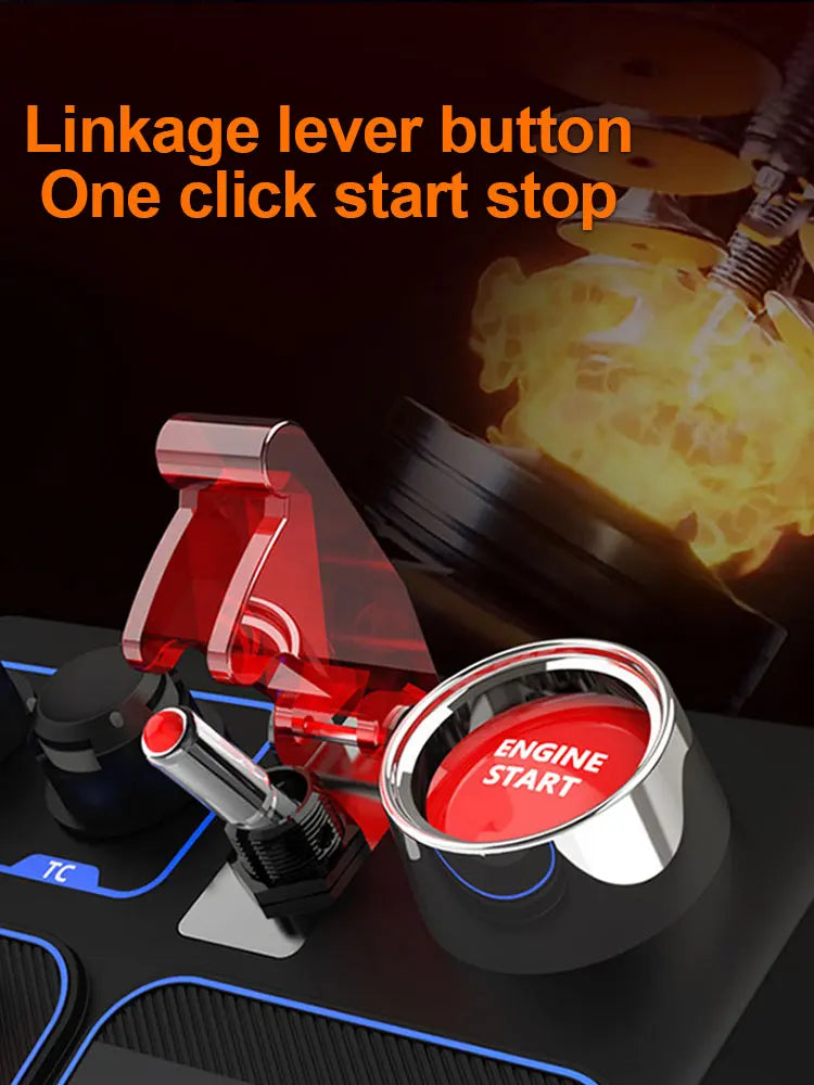 Simulator Racing Control Box with 30 Programmable Buttons RGB Panel
