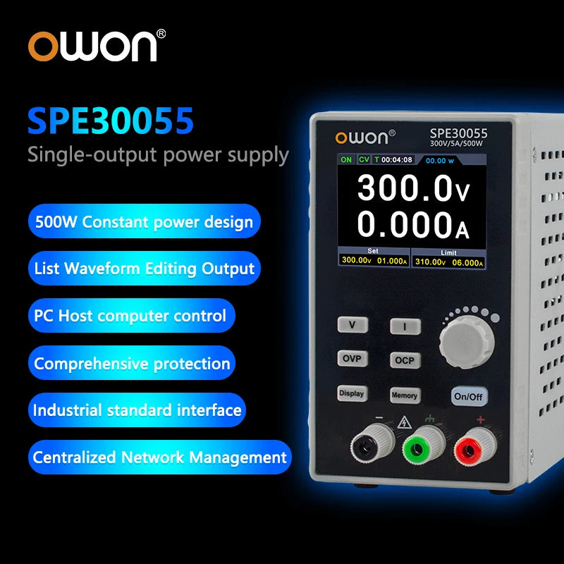 High-Precision Portable DC Power Supply 300V 500W