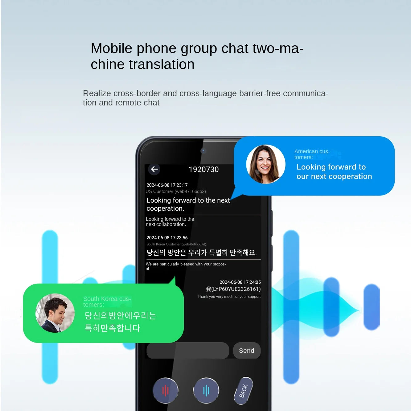 Portable 4G Smart Voice Translator Device Real-Time Global Languages