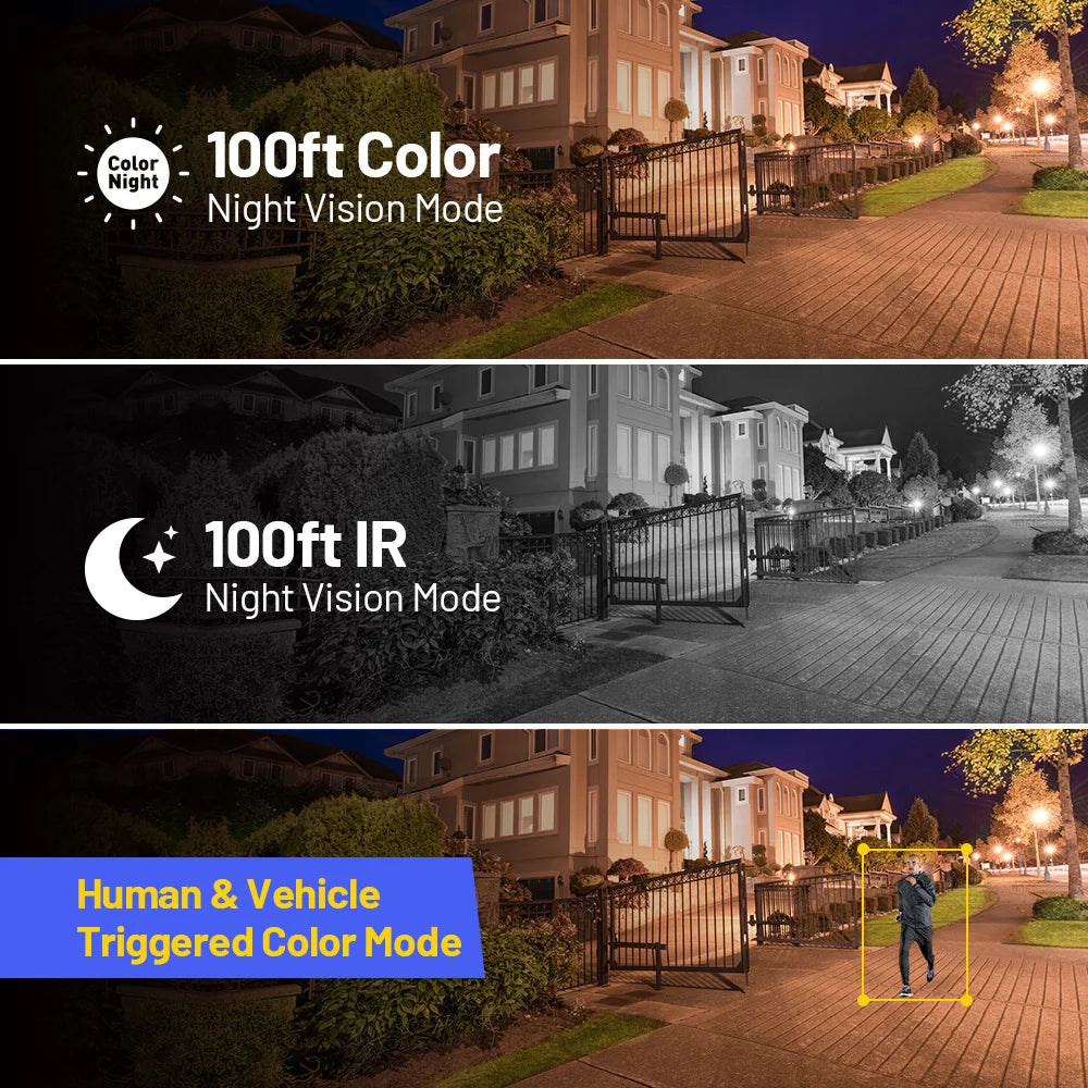 Dome B 12MP Outdoor PoE Security Camera 4-Pack