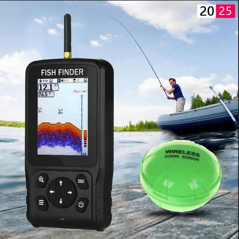 Portable Colour Fish Finder with Rechargeable Battery 200m