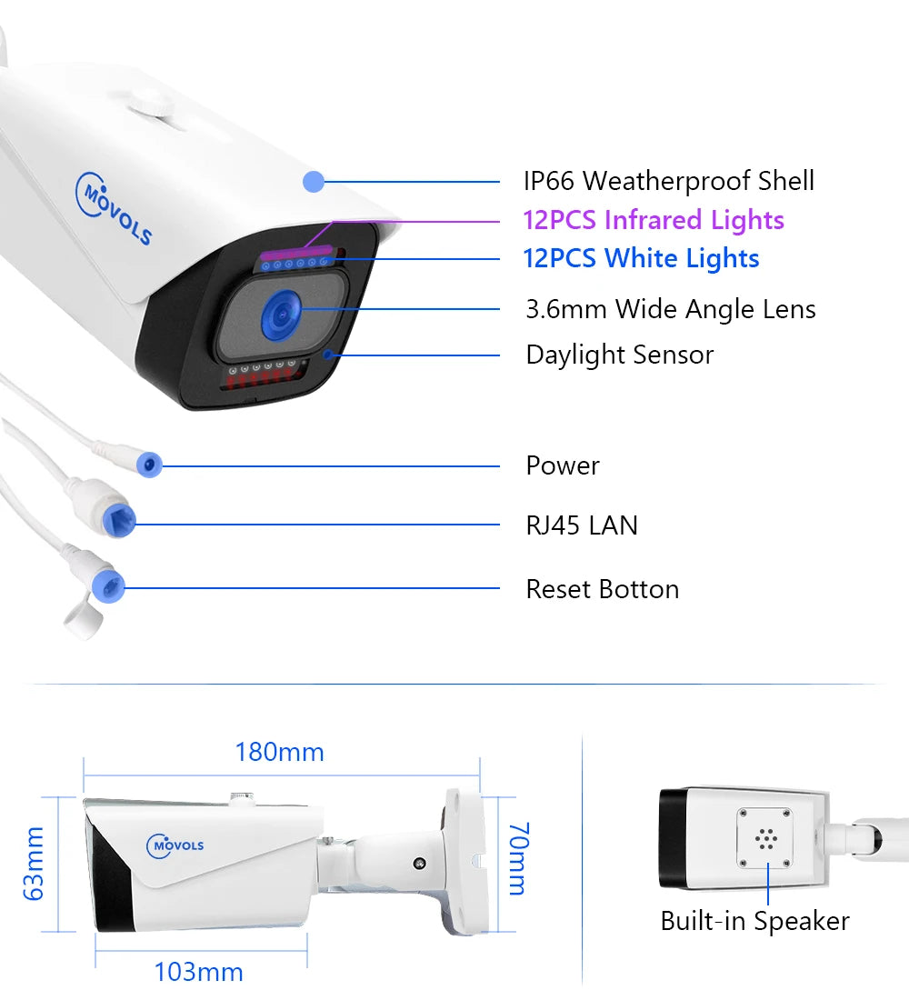 8CH 4K Security Camera System with 1TB Storage