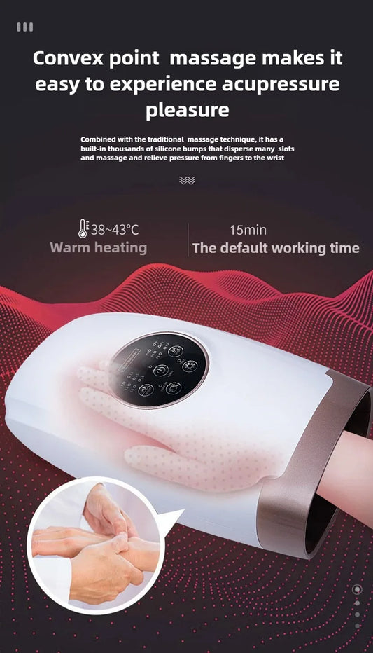 Portable Hand Massager Upgrade with Heat and Air Pressure