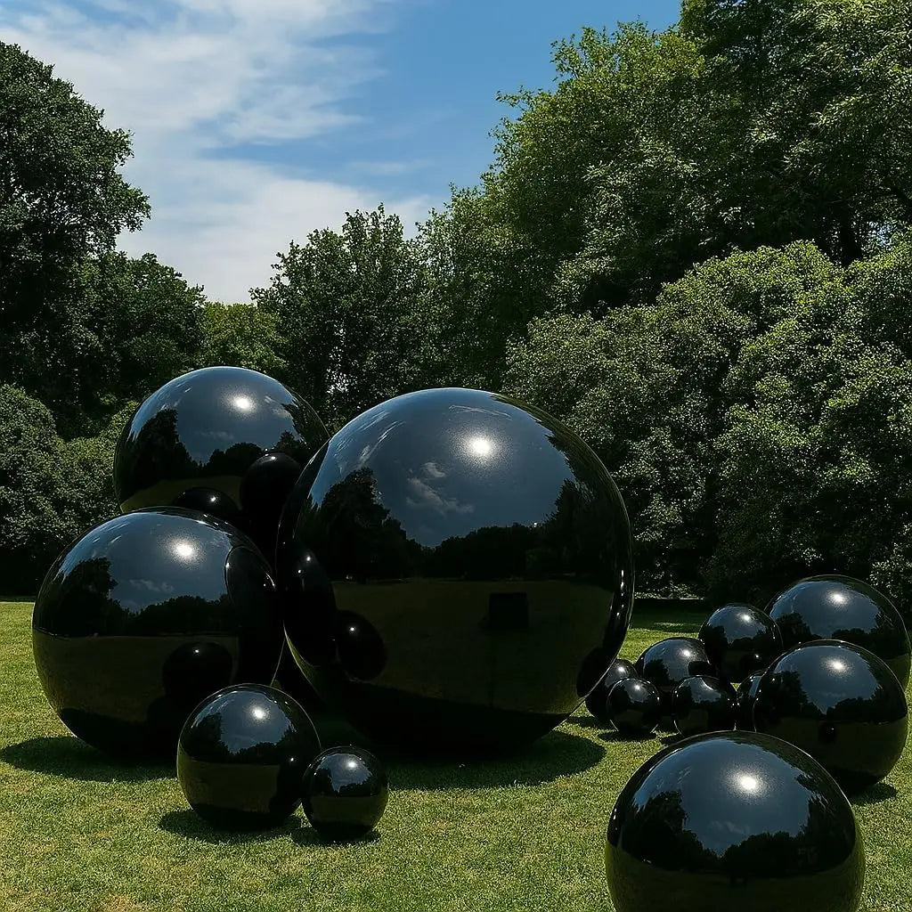 Giant Black 15.7 Shiny Inflatable Disco Ball