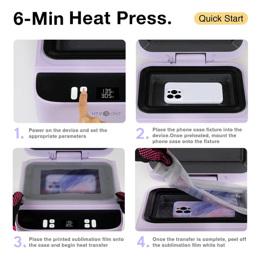Portable 3D Heat Press for iPhone Case Transfer