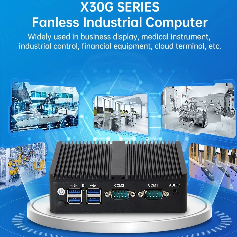 Industrial Barebone PC Dual LAN RS232-485 Expandable Design
