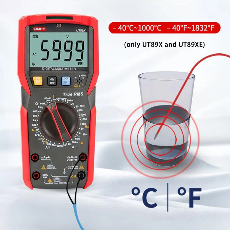 UT89XE Digital Multimeter Professional Auto-Ranging Tester
