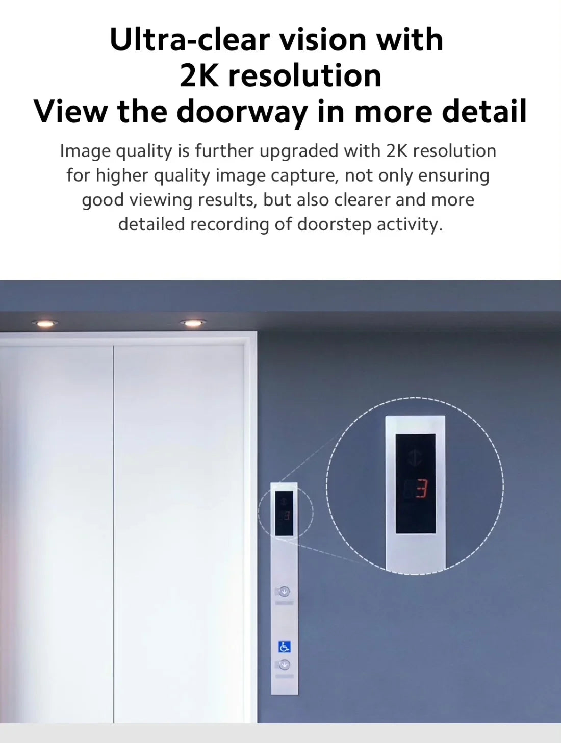 2K Smart Video Doorbell with Night Vision and AI Alerts