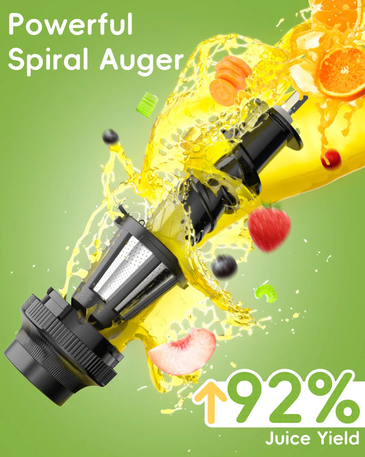 Portable Slow Masticating Juicer Easy Clean with Reverse Function