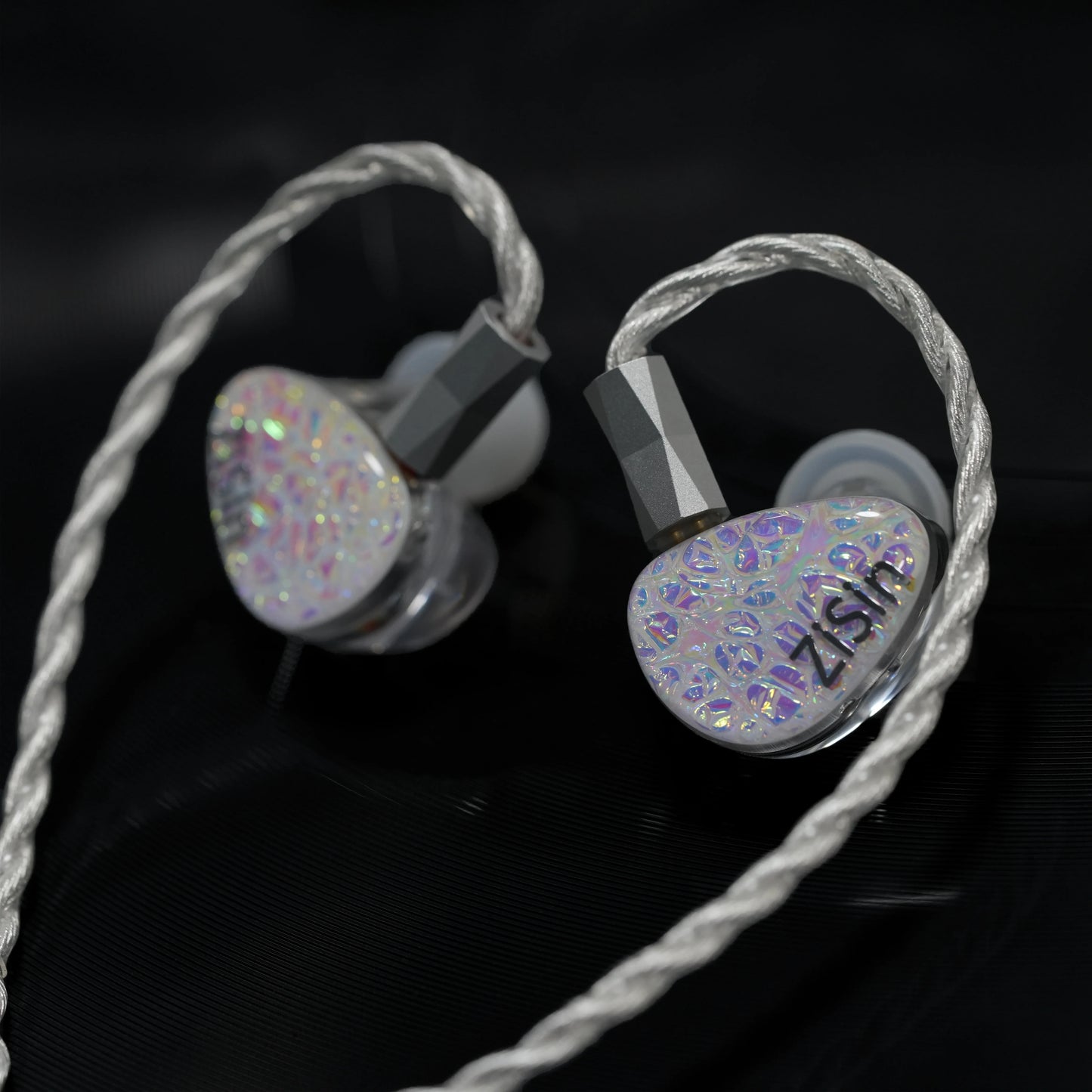 High Fidelity Silver OCC IEM Cable with Noise Control