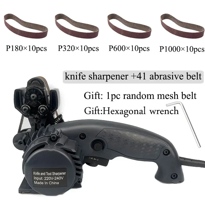 Electric Knife Sharpener 41-Belt Adjustable DIY Machine