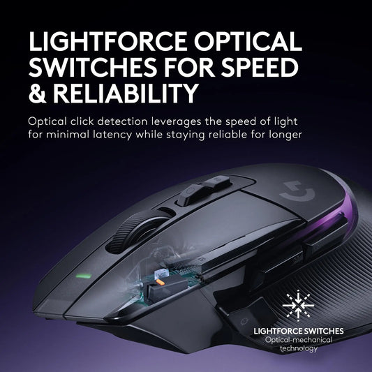HERO 25K Wireless Mouse Black RGB PC Mac Ready