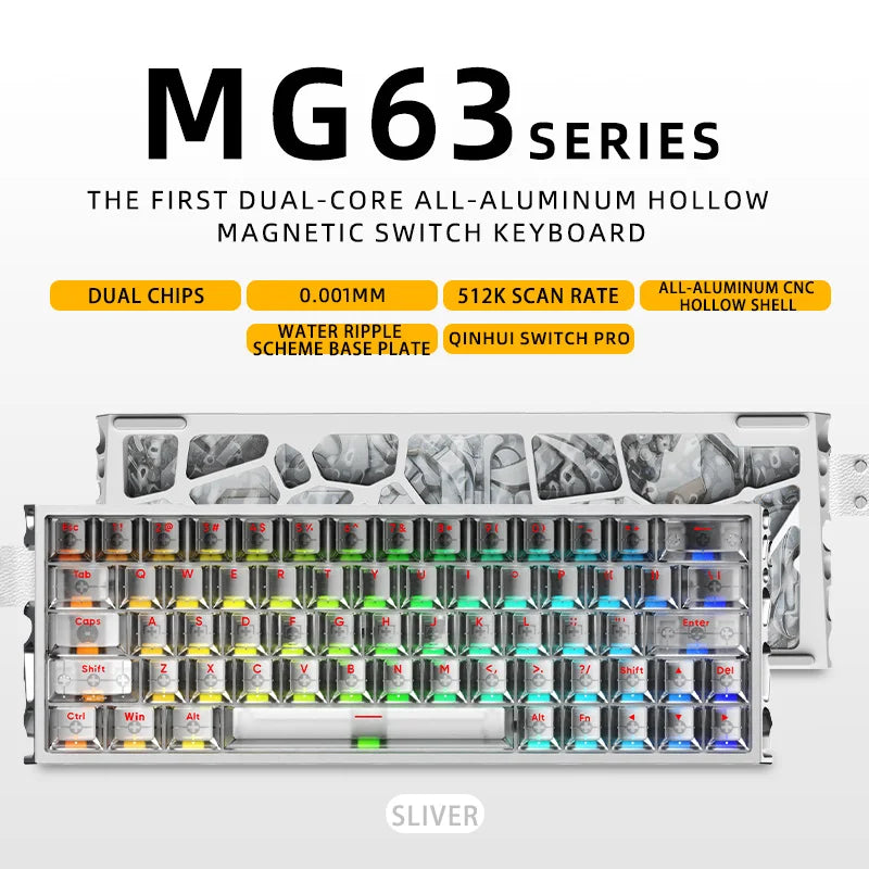 Dual Core Compact Gaming Keyboard Hot Swap Design