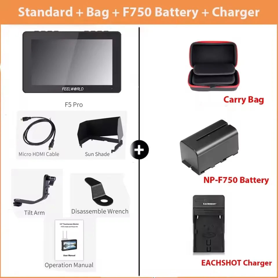 Portable NP750 Battery Charger Carry Bag with Organizer