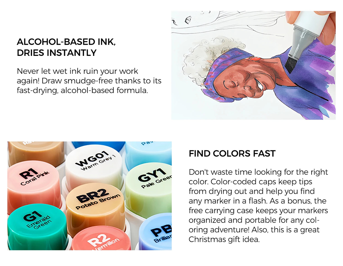 104 Colors Alcohol Art Marker Set Dual Tip