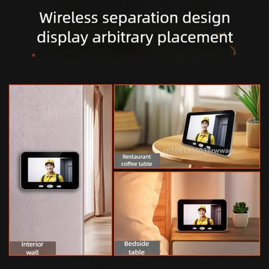 Wireless Video Doorbell with 5" Screen & Two Way Talk