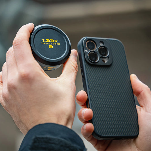 Gold 1.33x Anamorphic Lens for Phone Video