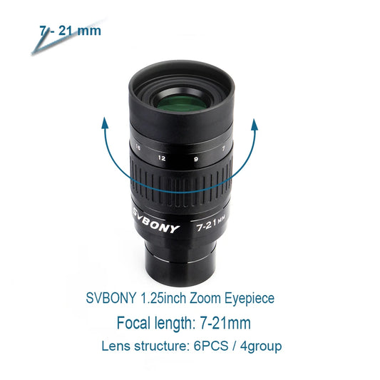SV135 1.25" FMC Zoom Lens Telescope Accessory 3 Pack