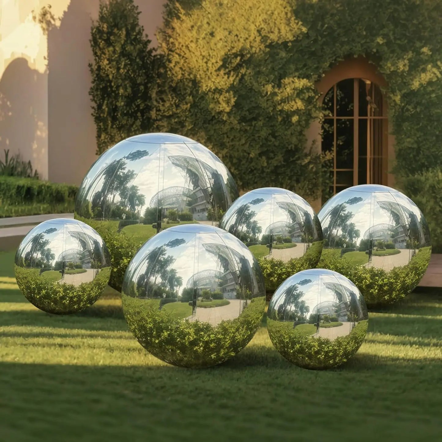 Inflatable Silver Mirror Ball Wedding & Event Decor