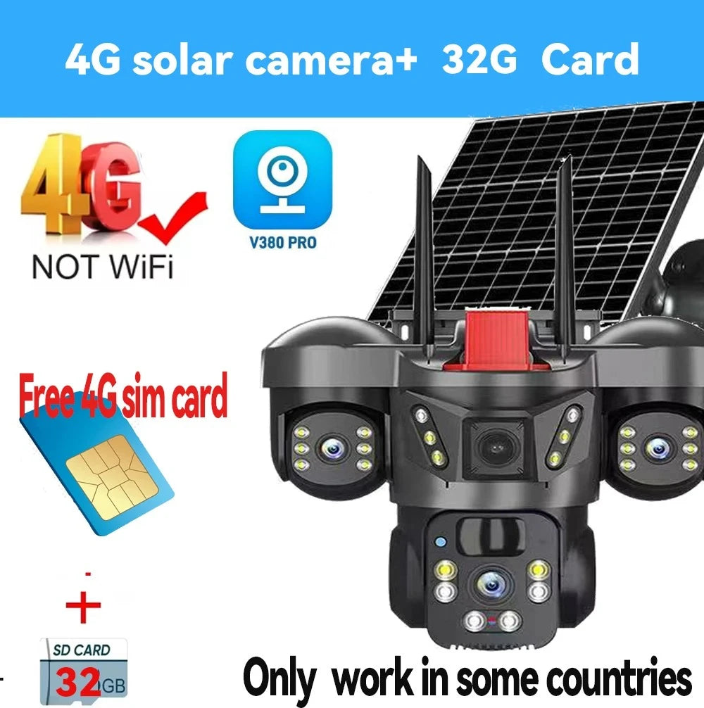 4G Wireless Solar Camera 32GB