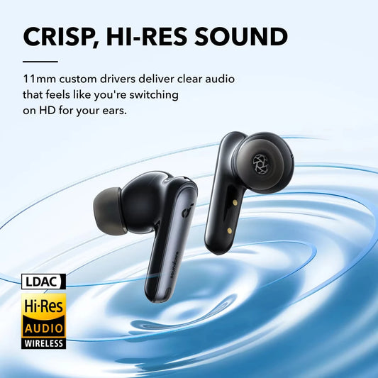 Wireless Earbuds with Hybrid ANC and 50H Battery Life
