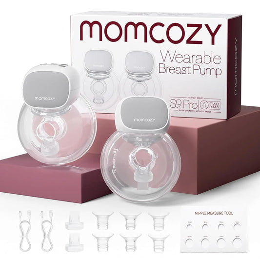 Wearable Electric Breast Pump Pack of Two Grey