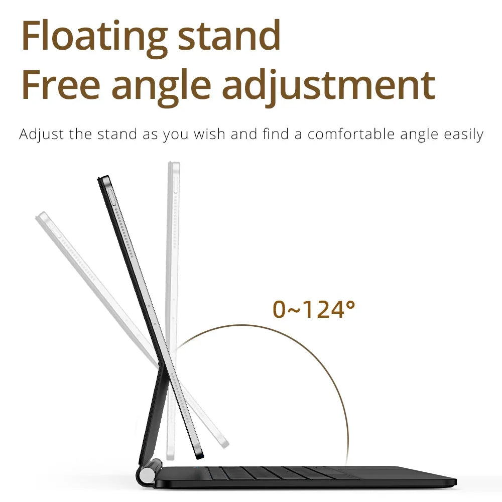10.9 Inch Wireless Backlit Keyboard Case Slim Cover Trackpad