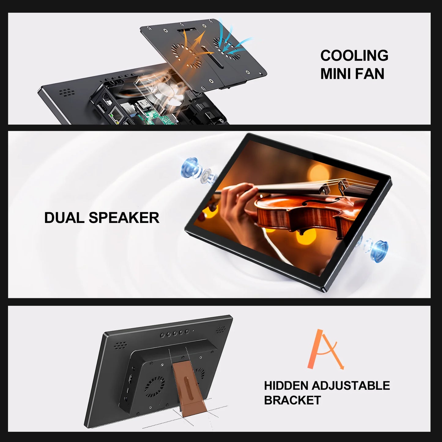 Portable 10.1-Inch Touchscreen Monitor IPS Full HD USB-C