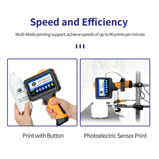 Portable Handheld Inkjet Printer with 1 Ink Cartridge 12.7mm