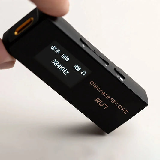 Portable Full Balanced 1-Bit DAC Amplifier with Leather Case