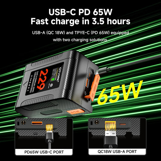 High Capacity 15500mAh V Mount Video Battery Pack