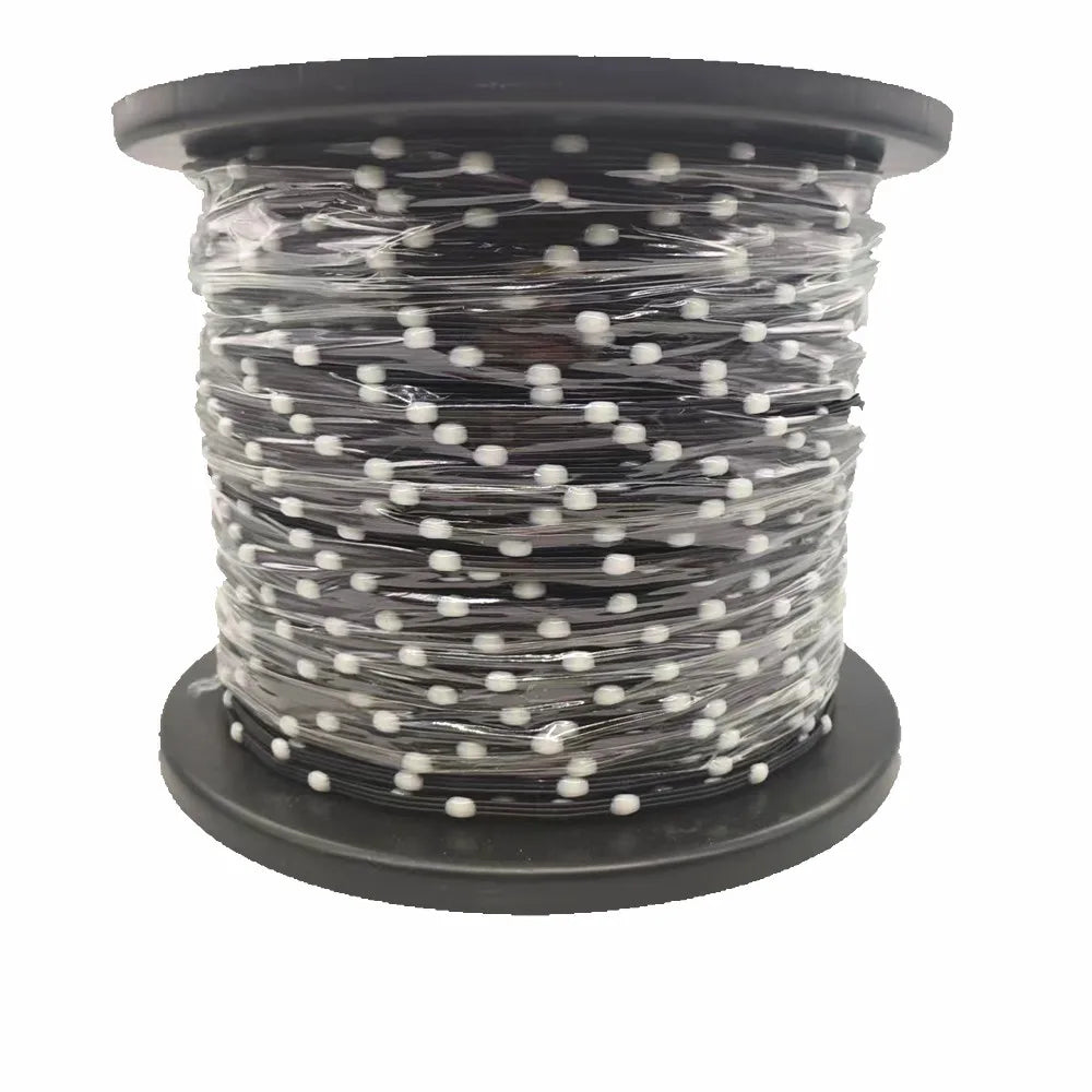 Waterproof RGB LED Pebble Pixel String Lights Black Wire