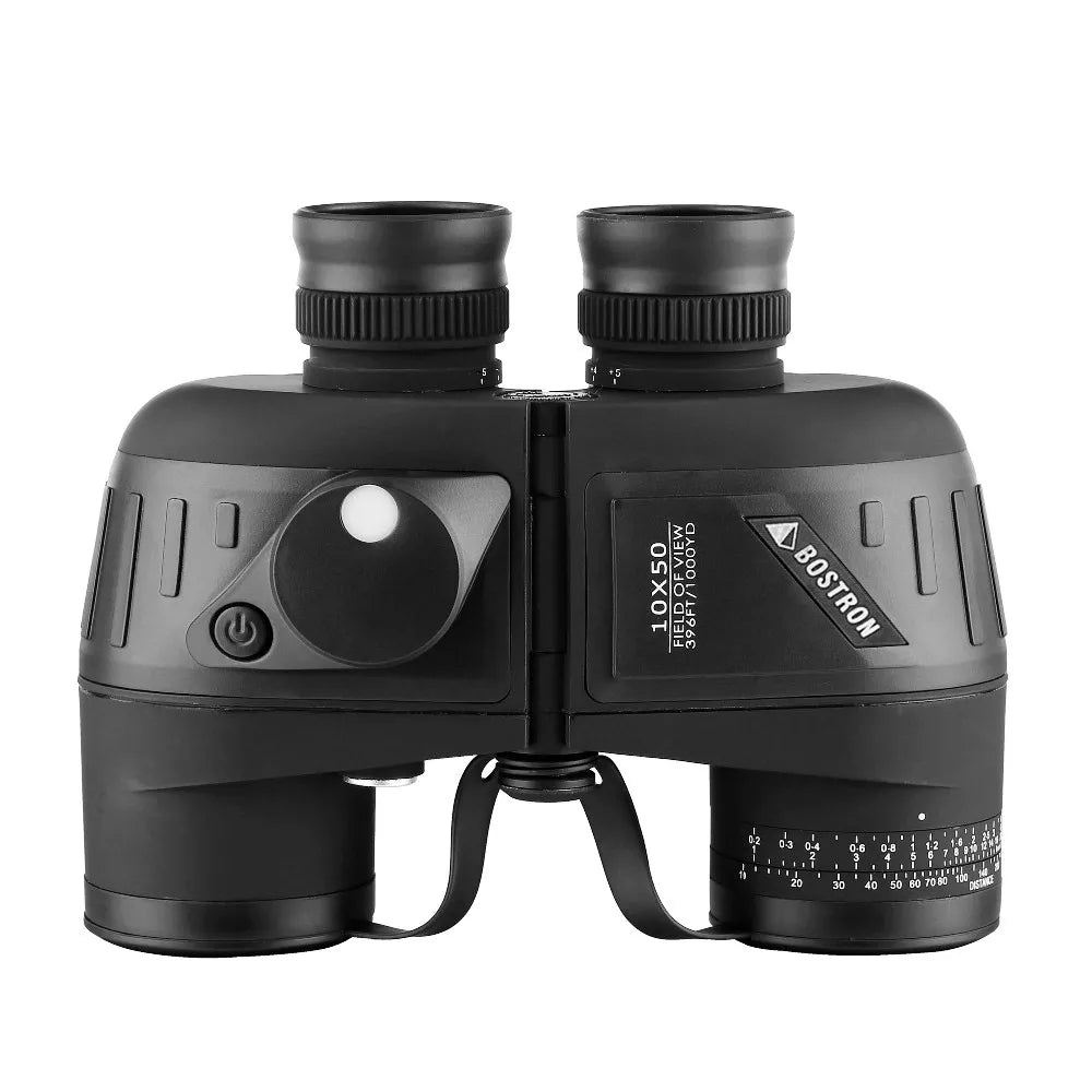 10x50 Waterproof Military Binoculars with Compass for Hunting