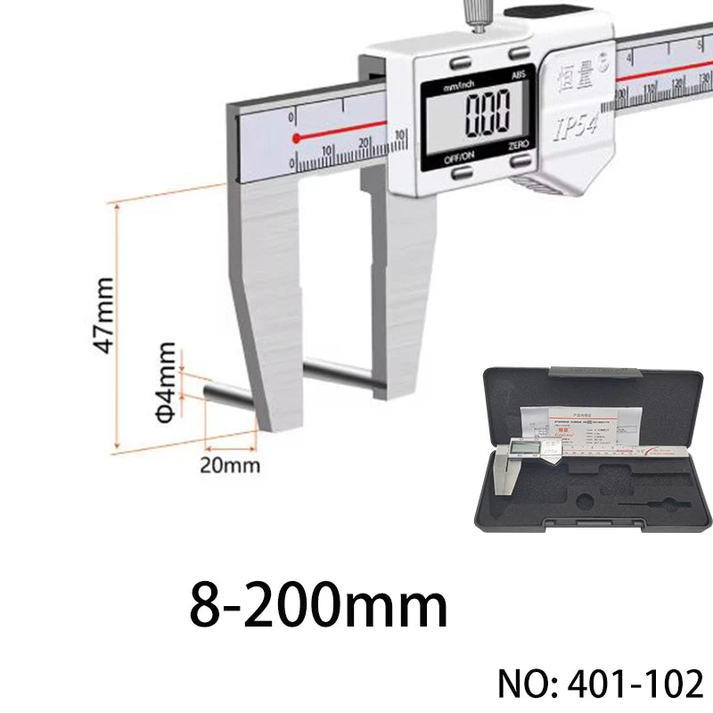 IP54 Stainless Steel Digital Caliper 8-200mm Precision Tool