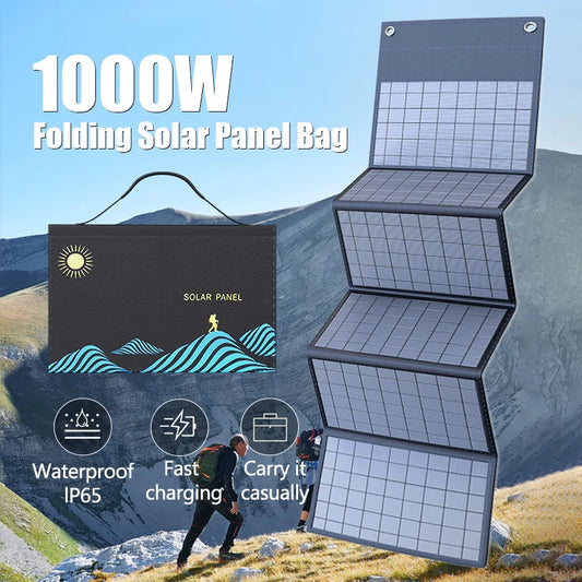 Foldable Solar Panel for Outdoor Power and Charging