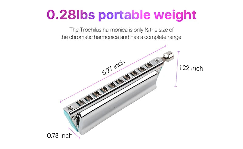 Professional Blues Harp Harmonica Key C Music Instrument
