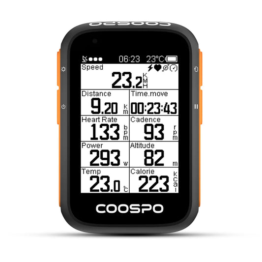 GPS Cycling Computer 2.6in Bluetooth 5.0 ANT Bike Odometer