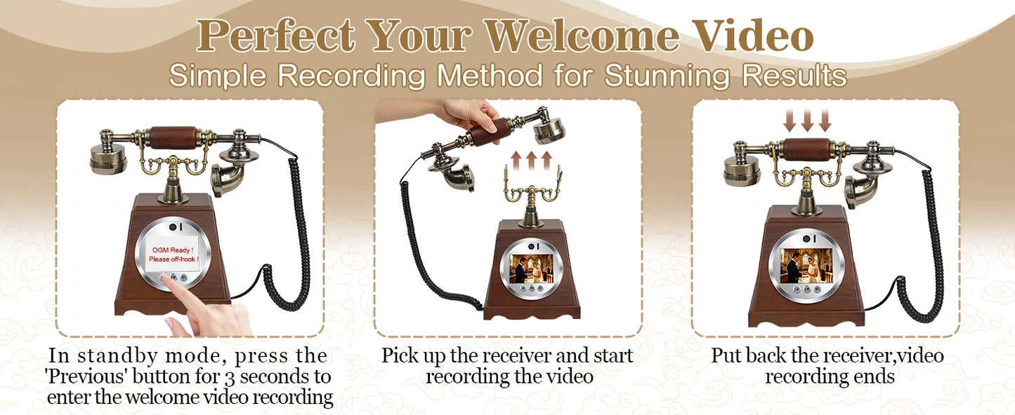 Pearl White Audio Guestbook Wedding Voice Recorder
