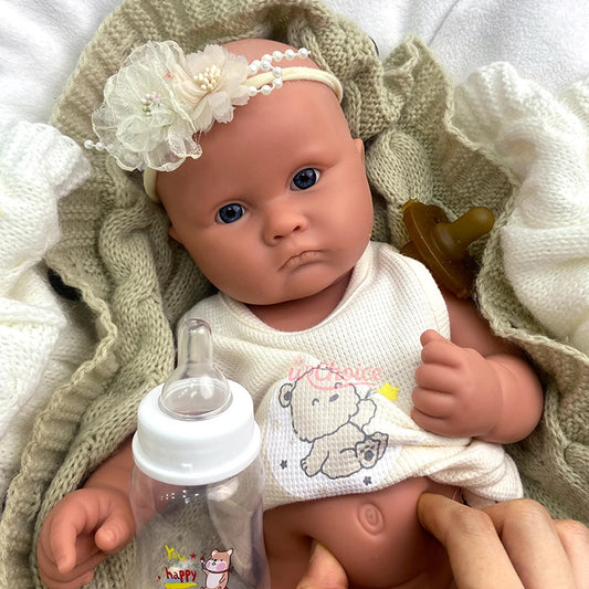 Unpainted Lifelike Silicone Reborn Baby Doll