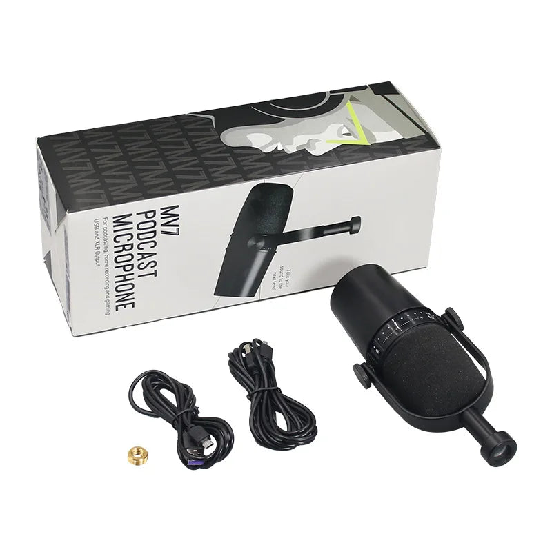 USB XLR Dynamic Microphone for Streaming Recording Podcast