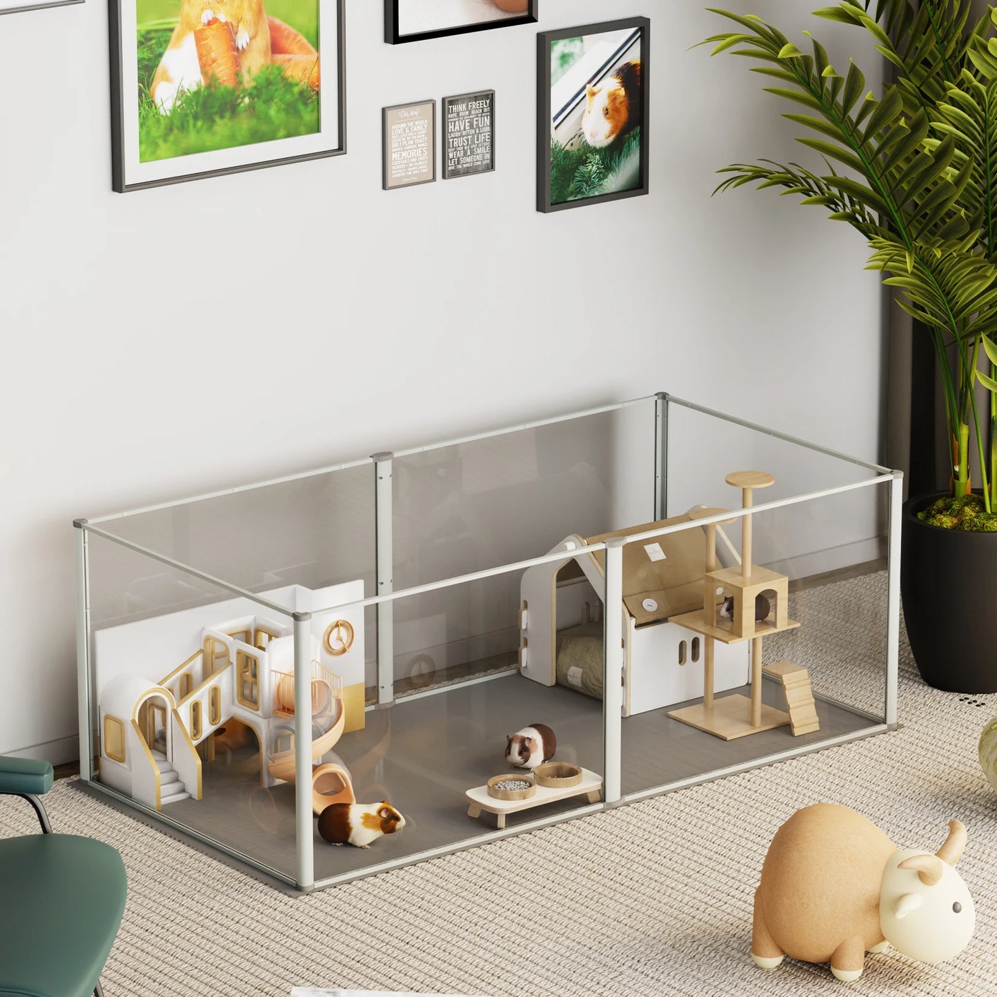 Compact Acrylic Pet Whelping Box 124cm