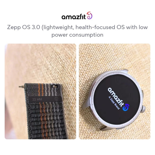 Zepp OS Smartwatch with Heart Rate and Sleep Tracking