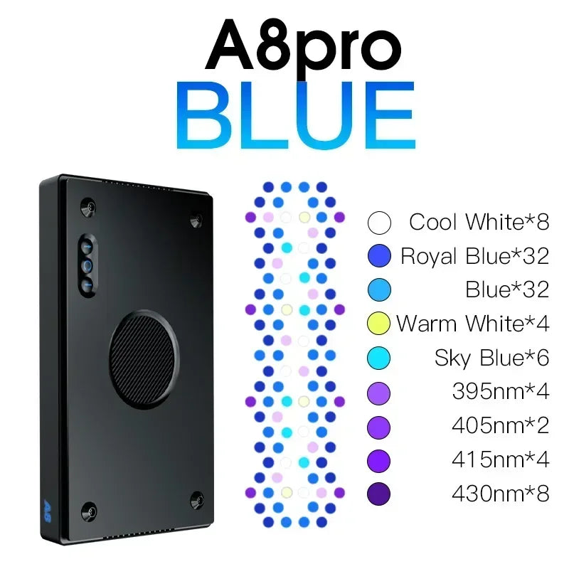 Marine LED Aquarium Light 240W Blue with Smart Features