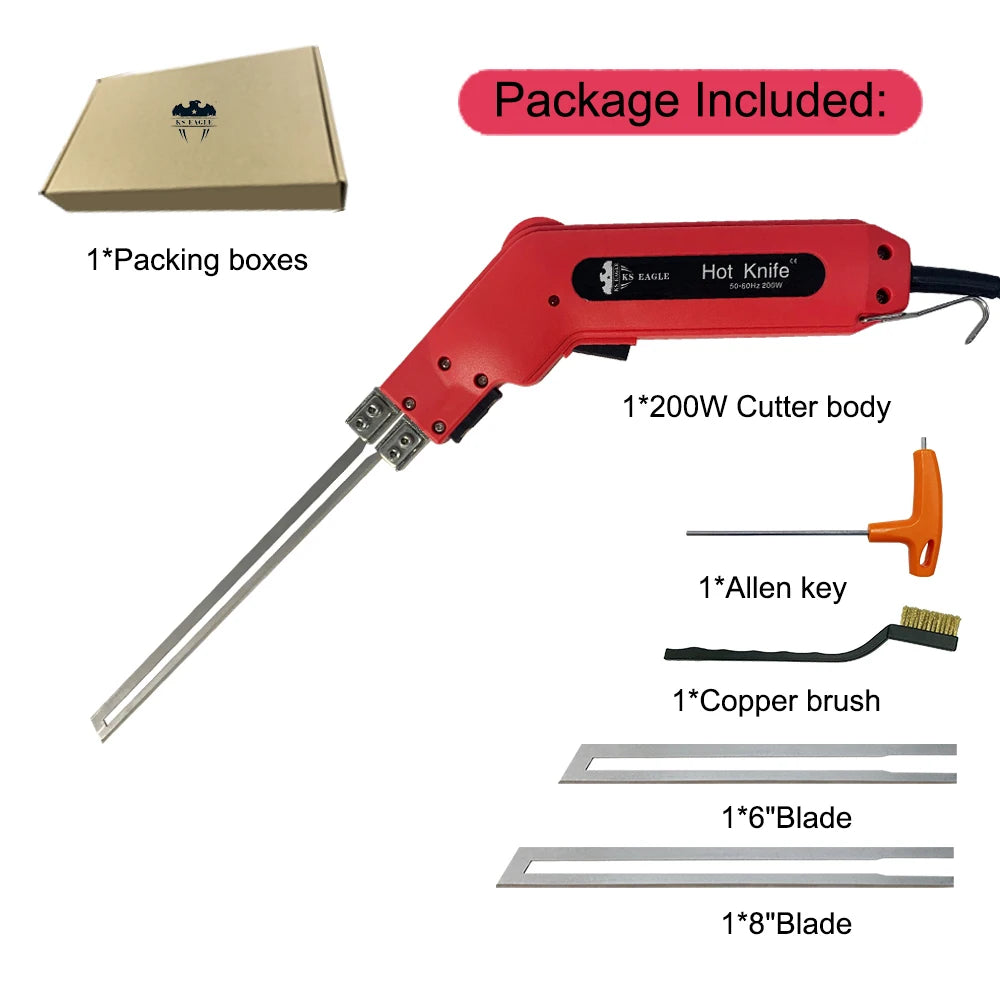 200W Hot Wire Foam Cutter Kit with Two Precision Blades