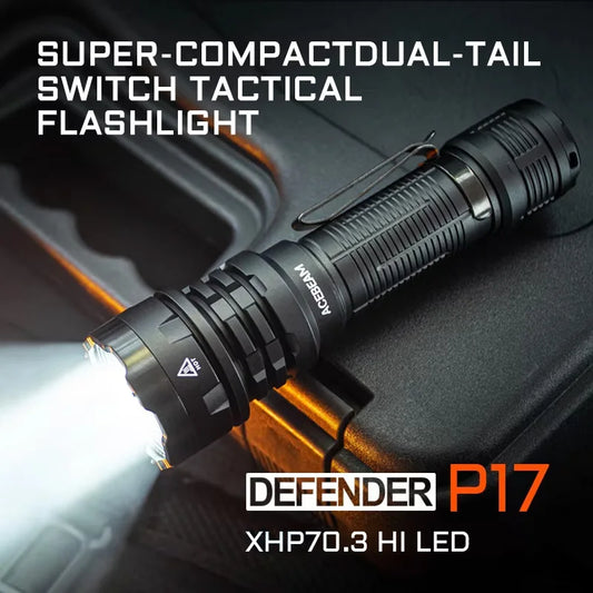 Rechargeable 4900LM Tactical Flashlight 445m