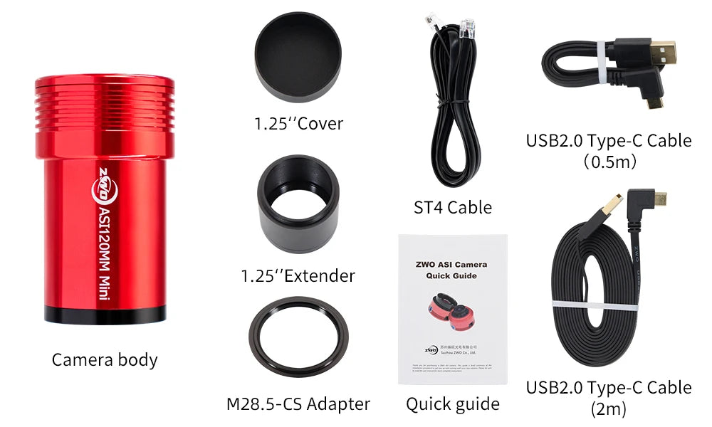 Compact Astro Camera for Solar Lunar and Planetary Guiding